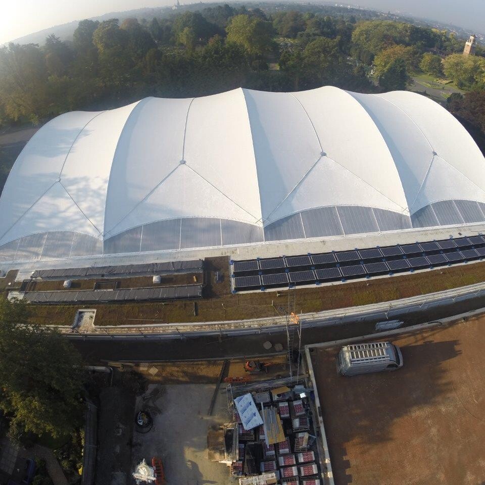 Chandos Fabric Roof From The Air