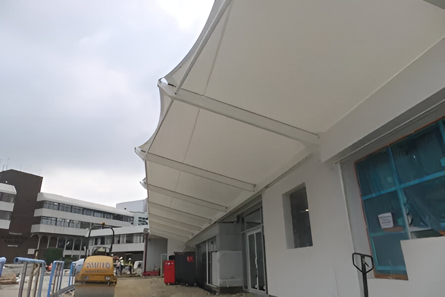 See You Then Bar tensile cantilever canopy